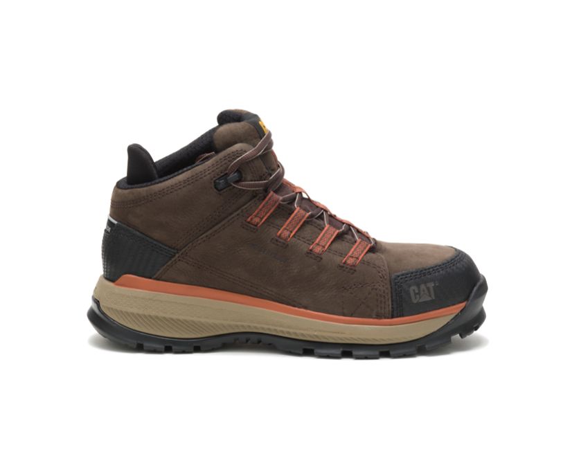 Caterpillar Utilize Waterproof Alloy Toe - Sicherheitsstiefel Herren DunkelBraun - Schweiz ZXTD-5286